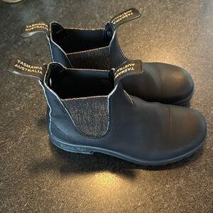 Blundstone Woman Elastic Sided Boot 2031 Original Series Black Glitter Rose Gold